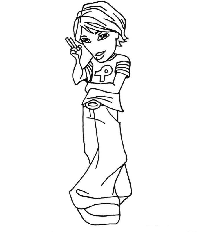 Kids-n-fun.com | 12 coloring pages of Bratz Boyz